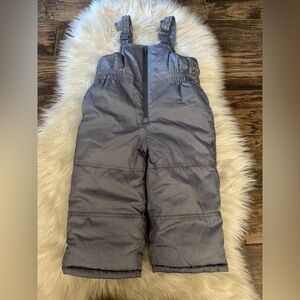 Carter's 3T adjustable snow ski pants bibs gray‎ zipper Winter